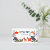 Parade van Huisdieren Vis Kat Hond Zorg Afspraak Afsprakenkaartje (Staand voorkant)