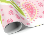 Parade van Pink Paisley Cadeaupapier (Rol Hoek)