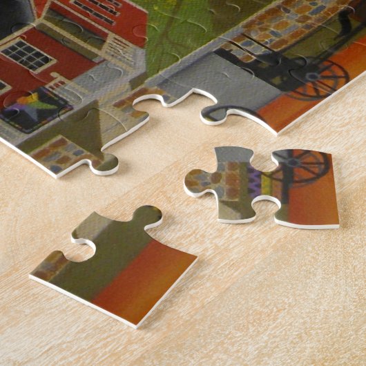 Parade van Quilts Puzzle Legpuzzel (Zijkant)