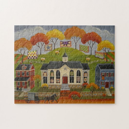 Parade van Quilts Puzzle Legpuzzel (Horizontaal)
