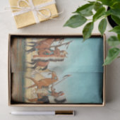 Parade van Warriors door Maynard Dixon Tissuepapier (Geschenk)