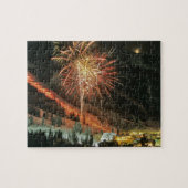 Parade voor torchlight en vuurwerk tijdens de wint legpuzzel (Horizontaal)