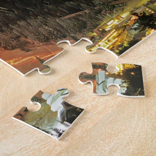 Parade voor torchlight en vuurwerk tijdens de wint legpuzzel (Zijkant)