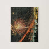 Parade voor torchlight en vuurwerk tijdens de wint legpuzzel (Verticaal)