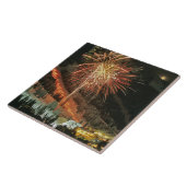 Parade voor torchlight en vuurwerk tijdens de wint tegeltje (Zijkant)