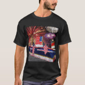 Parade with Statue of Liberty Float and Flag T-shirt (Voorkant)