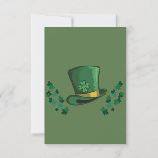 Paradefeest! Sint-Patrick's Day Uitnodigingen (Achterkant)