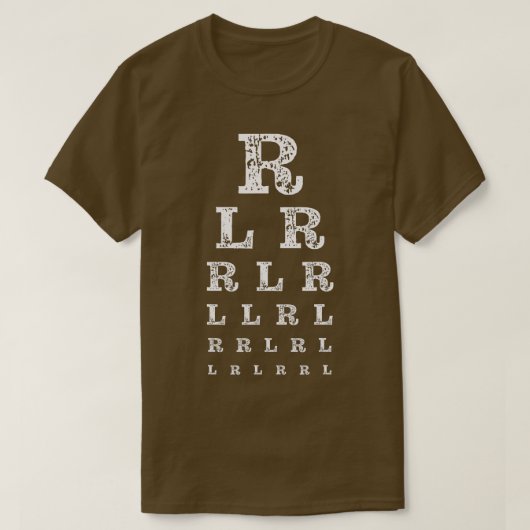 Paradiddle Drum Majors Drummer Eye Chart T-shirt (Design voorkant)