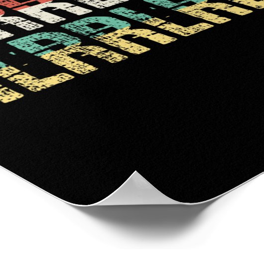 Paradiddle Drummer Gift Drumset Gift Poster (Hoek)