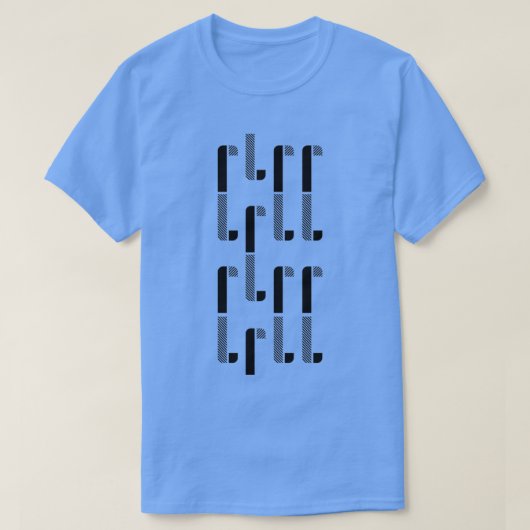 Paradiddle Shapes 02 RLRRLRLL T-shirt (Design voorkant)