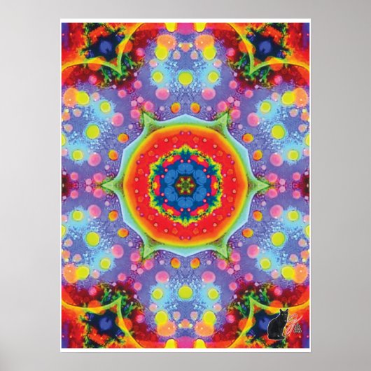 Paradigm Kinetic Collage Kaleidoscope Poster (Voorkant)