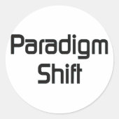 Paradigm Shift bf Ronde Sticker (Voorkant)