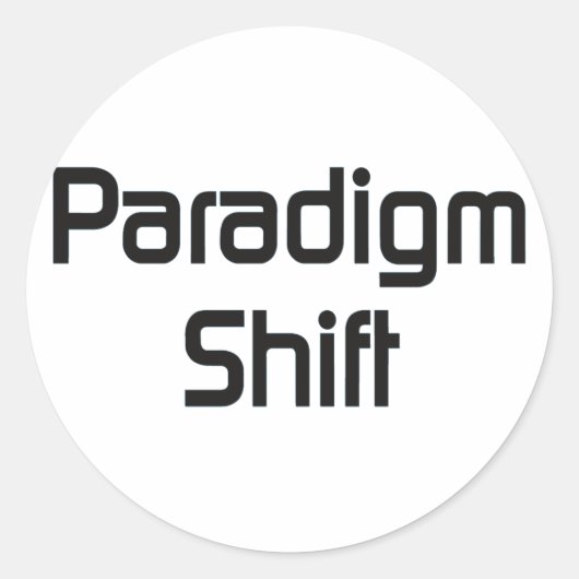 Paradigm Shift bf Ronde Sticker (Voorkant)