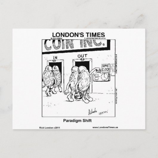 Paradigm Shift Funny geeft Mokken T - shirts Kaart (Voorkant)