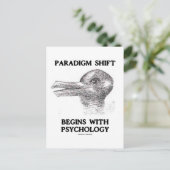 Paradigmaverschuiving begint met psychologie briefkaart (Staand voorkant)