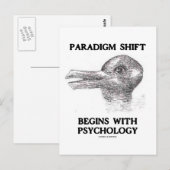 Paradigmaverschuiving begint met psychologie briefkaart (Voorkant / Achterkant)