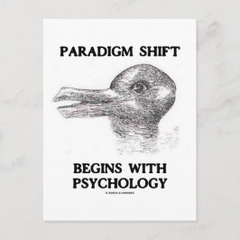 Paradigmaverschuiving begint met psychologie briefkaart