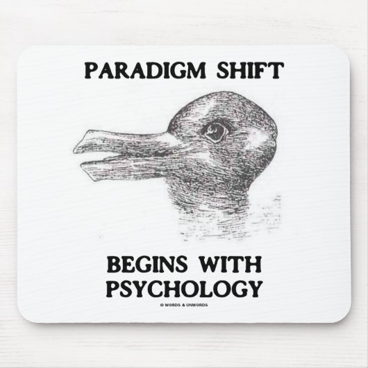 Paradigmaverschuiving begint met psychologie muismat (Voorkant)