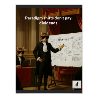 Paradigmaverschuivingen betalen geen dividend perfect poster