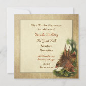 Paradijs Bloem Fractale Uitnodigingen (Achterkant)