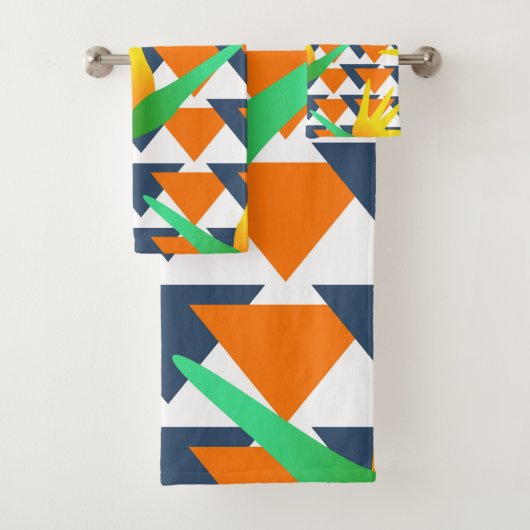 Paradijs Bloemige Tribale Jungle Bad Handdoek (Insitu)