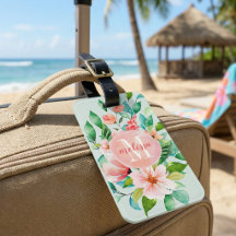 Paradijs Bloemige Waterverf Monogram