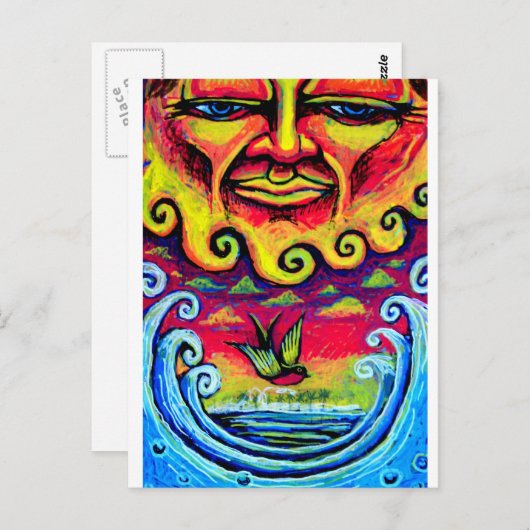 paradijs briefkaart (Voorkant / Achterkant)