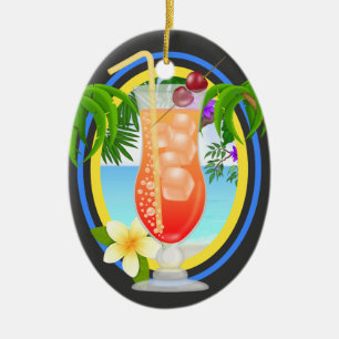 Paradijs Cocktail Keramisch Ornament