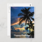 Paradijs… De Kaart van de verjaardag (Voorkant / Achterkant)