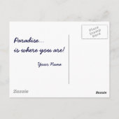 Paradijs… De Kaart van de verjaardag (Achterkant)