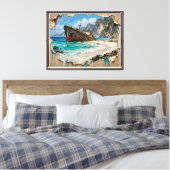 Paradijs en Roest Canvas Afdruk (Insitu (Slaapkamer))