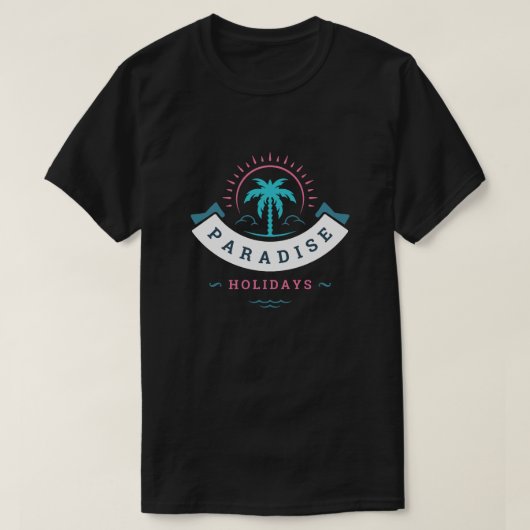 PARADIJS FEESTDAGEN T-SHIRT (Design voorkant)