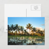 Paradijs Foto Tropische palmbomen Bali Indonesië Briefkaart (Voorkant / Achterkant)