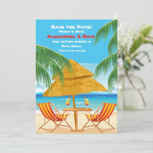 Paradijs Gevonden Aankondiging van de datum (Staand voorkant)