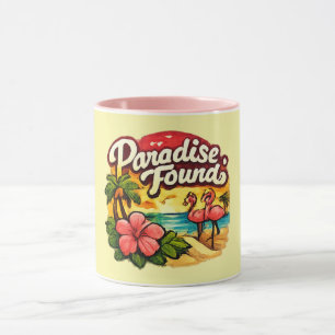Paradijs Gevonden Flamingo Mok Goud