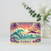 Paradijs gevonden: Hawaii Briefkaart (Staand voorkant)