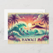 Paradijs gevonden: Hawaii Briefkaart (Voorkant / Achterkant)