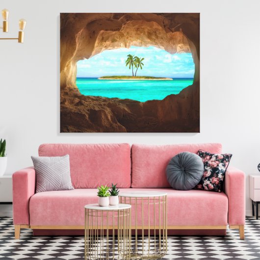 Paradijs in de Caraïben Canvas Afdruk (Insitu (Woonkamer))