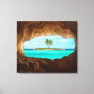 Paradijs in de Caraïben Canvas Afdruk