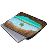 Paradijs in de Caraïben Laptop Sleeve (Voorkant onderkant)