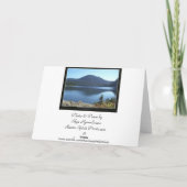 "PARADIJS" Natuur Landschap Wenskaarten Kaart (Achterkant)