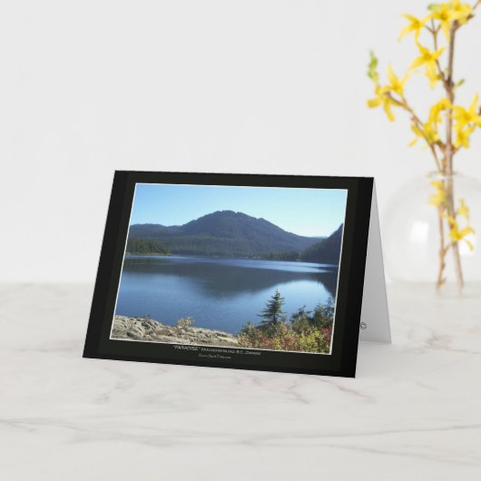 "PARADIJS" Natuur Landschap Wenskaarten Kaart (Gele Bloem)