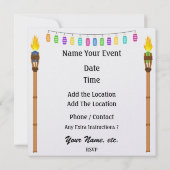 Paradijs PARTY / Luau - SRF Kaart (Achterkant)