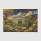 Paradijs Reis Decoupage Tissuepapier (Voorkant)