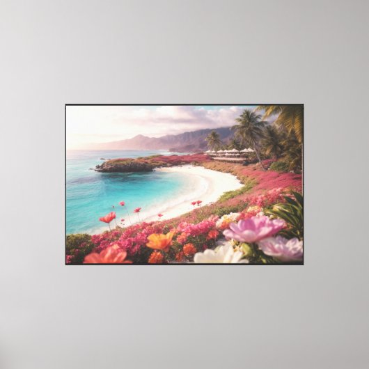 Paradijs Strand Canvasprint Canvas Afdruk (Voorkant)