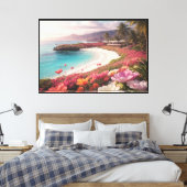 Paradijs Strand Canvasprint Canvas Afdruk (Insitu (Slaapkamer))