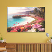 Paradijs Strand Canvasprint Canvas Afdruk (Insitu (Woonkamer))