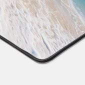 Paradijs strand golven scène oceaan zand eiland bureaumat (Hoek)