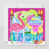 Paradijs strandfeest / Luau Kaart (Voorkant)