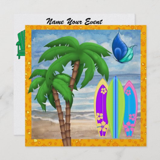 Paradijs - Surf - SRF Kaart (Voorkant / Achterkant)